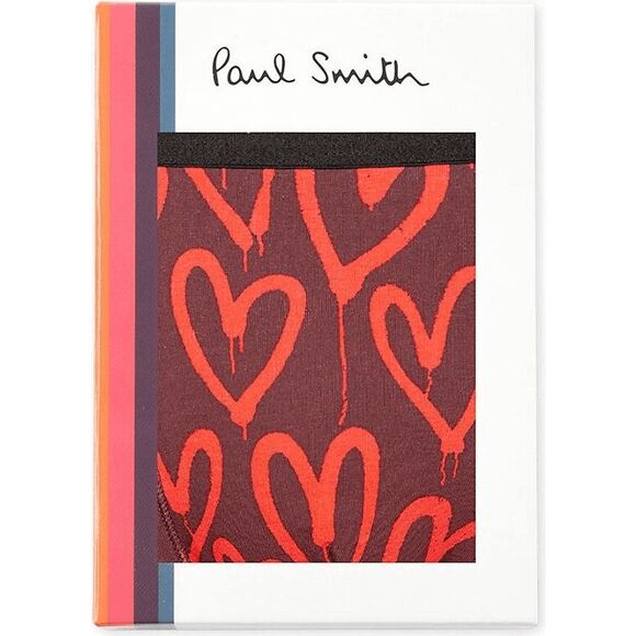 Paul Smith Men's Pop Graffiti Heart Trunks - Red XL - Picture 7 of 10